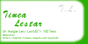 timea lestar business card